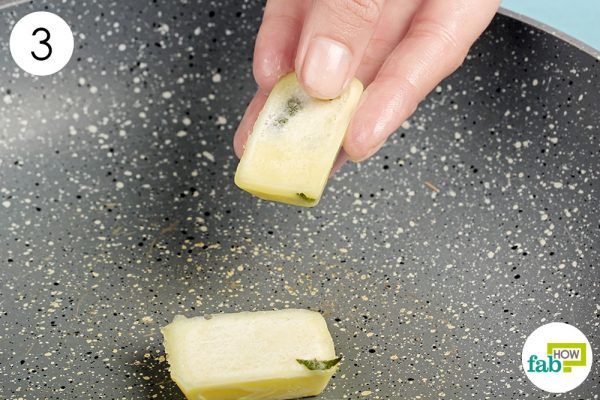 use herb oil-cubes in cooking