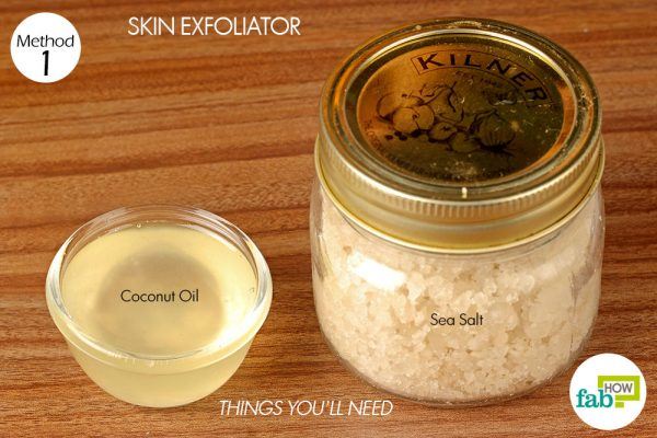 things you'll need to exfoliate skin using sea salt