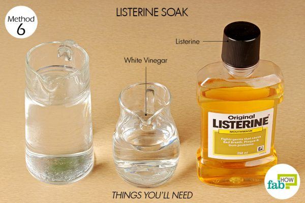 things you'll need to get rid of calluses using listerine soak