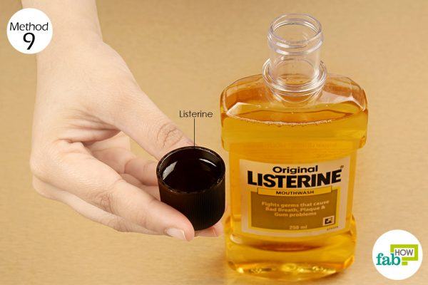 rinse mouth with listerine to heal canker sore