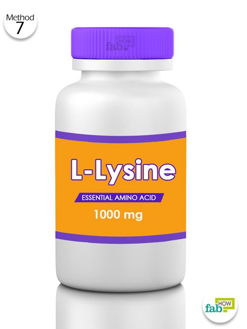 take l-lysine to treat canker sores