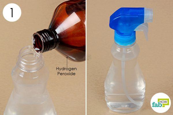 dilute hydrogen peroxide