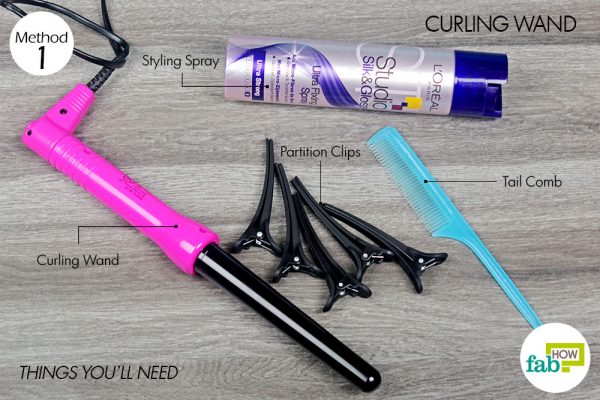 things you'll need to use curling wand to curl hair
