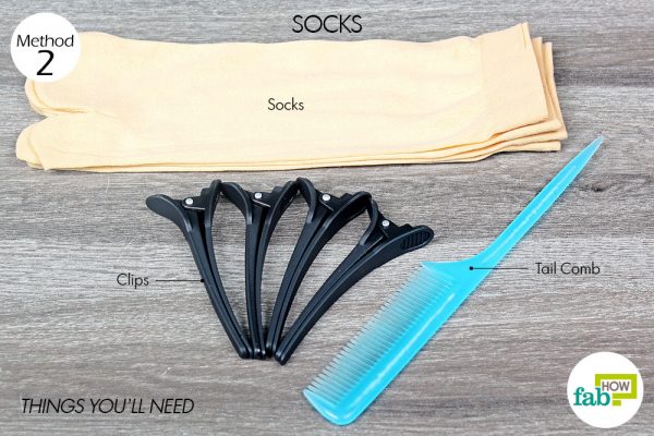things you'll need to use socks to curl hair