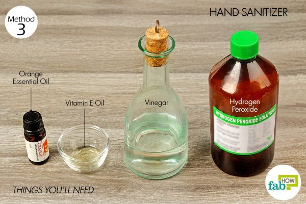 things you'll need to use hydrogen peroxide for hand sanitizer