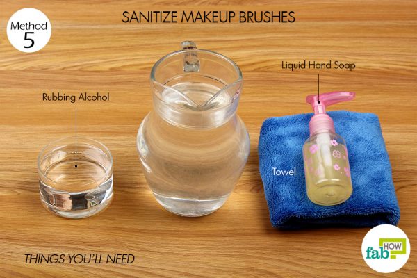 things you'll need for rubbing alcohol health and beauty hacks - sanitize makeup brushes