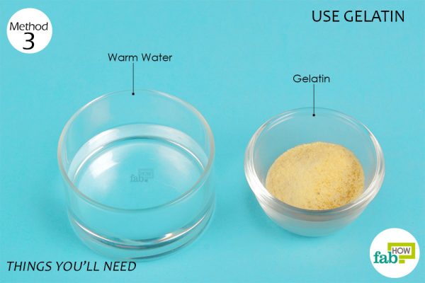 things you'll need to use gelatin in place of eggs