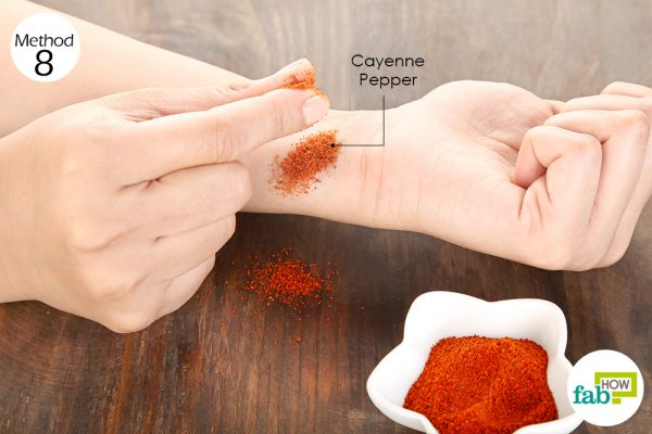 cayenne pepper on wounds