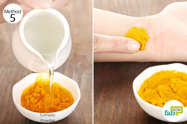 Prepare and apply turmeric paste to heal minor wounds quickly