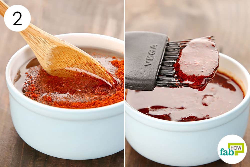 Mix will and apply the cayenne pepper hair mask over your scalp to promote hair growth