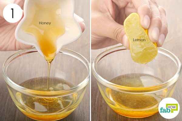 Add honey and lemon juice to make egg white face mask
