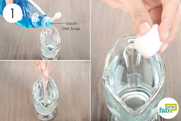 Clean and disinfect the affected areas using liquid dish soap to get rid of angular cheilitis