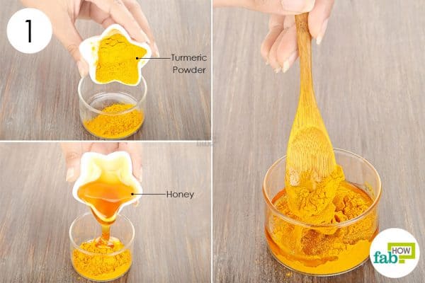 Use turmeric for health-mix honey and turmeric to treat corns and calluses