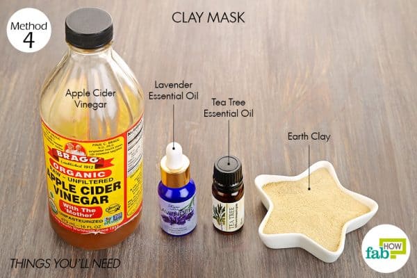 Things needed to make clay mask for glowing skin