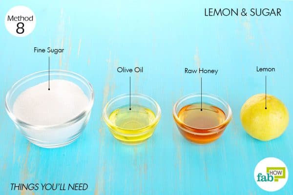 Things needed to use lemon for acne with sugar