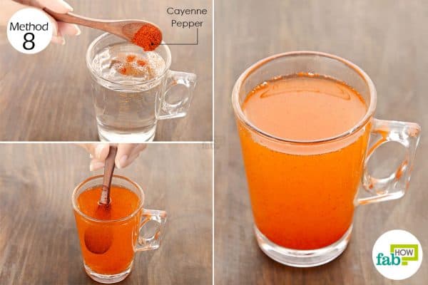 Drink cayenne pepper with tepid water daily to get rid of spider and varicose veins