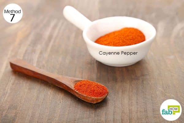 Drink cayenne pepper with hot water to heal and cure stomach ulcers