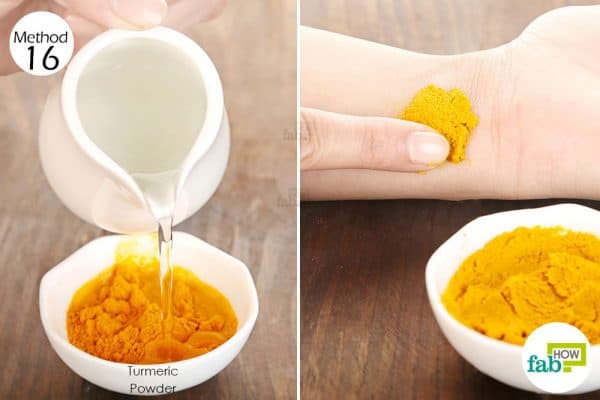 Use turmeric for health-apply a paste of turmeric and water to heal minor wounds