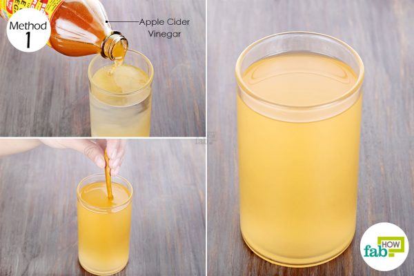Drink diluted apple cider vinegar twice daily to get rid of heartburn