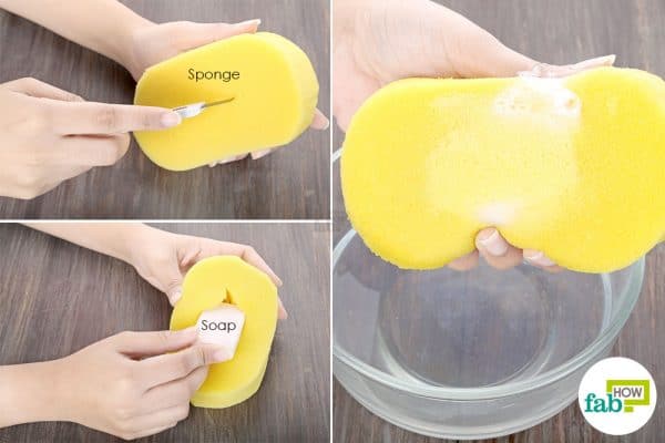 DIY kitchen sponge hacks-make your own DIY sudsy loofa