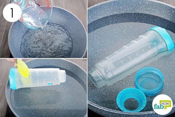 Use boiling water to sterilize baby bottles the right way