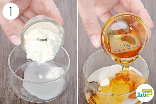 Add honey to yogurt to use yogurt for skin and hair