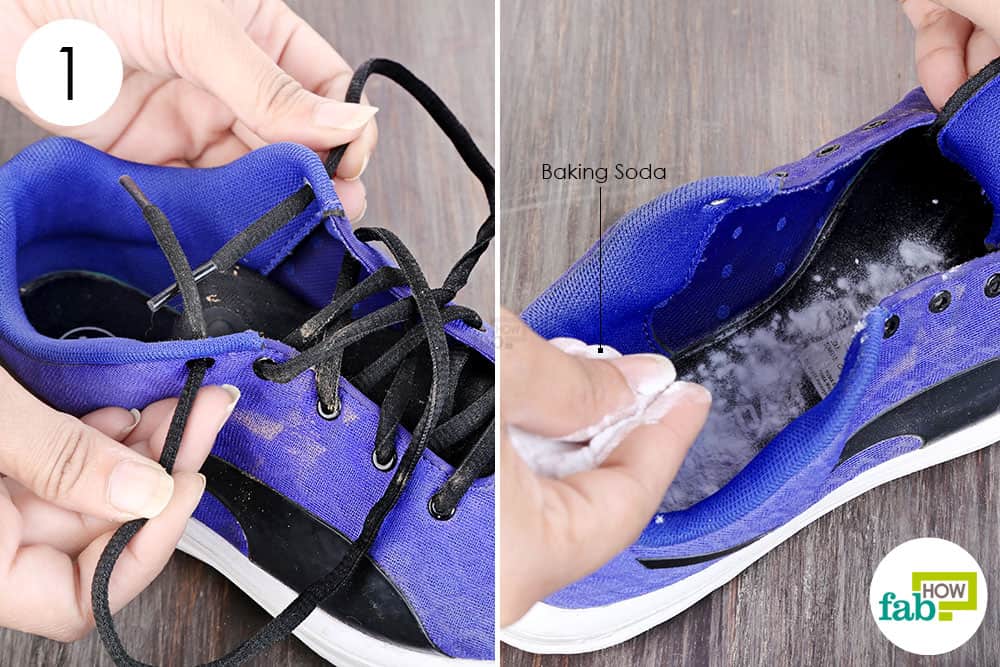 cleaning running shoes with baking soda