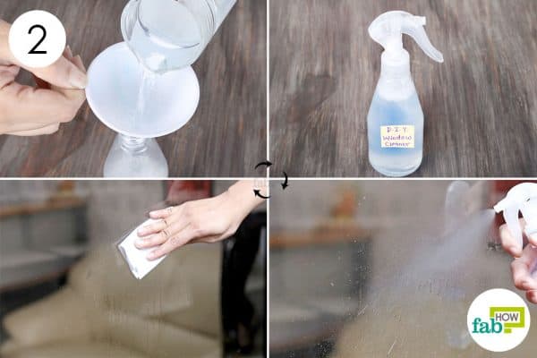 Use Dawn soap to make DIY window cleaner