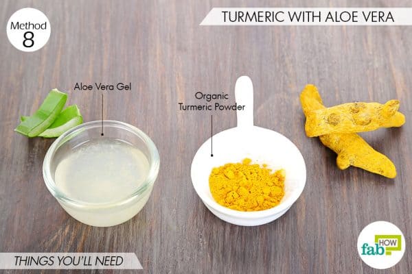 Things needed to use turmeric for psoriasis with aloe vera