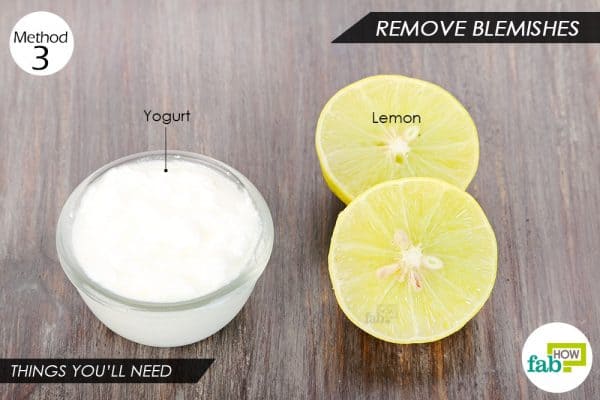 Things you'll need to use yogurt for hair and skin blemishes