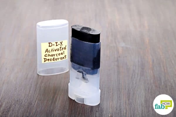 Make DIY activated charcoal deodorant to use activated charcoal for beauty
