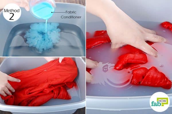 Use a fabric conditioner to get rid of musty smell from clothes