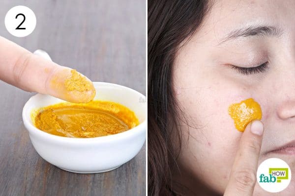 Blend and apply to use turmeric to get rid of scars