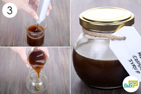 Blend properly and store in an airtight jar to make homemade cough syrup