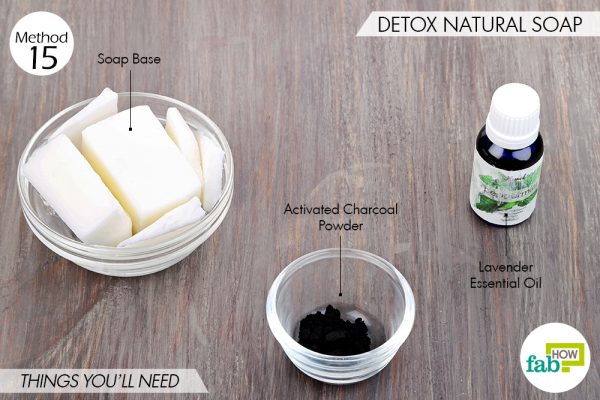 Things needed to use activated charcoal for beauty-to make detox natural soap