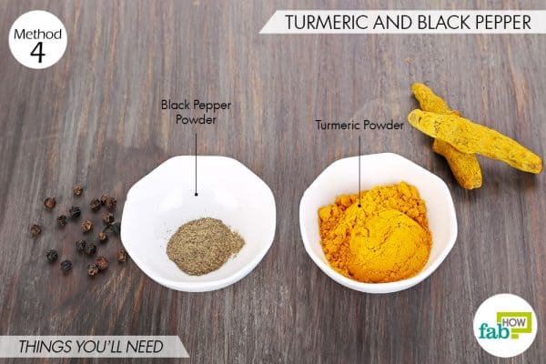 Things needed to use turmeric for folliculitis with black pepper