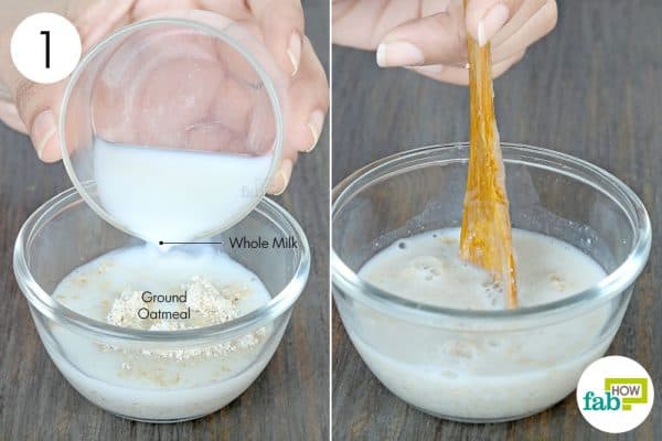 use oatmeal for beauty with whole milk