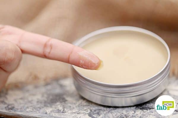 let the blend solidify to make DIY cuticle cream