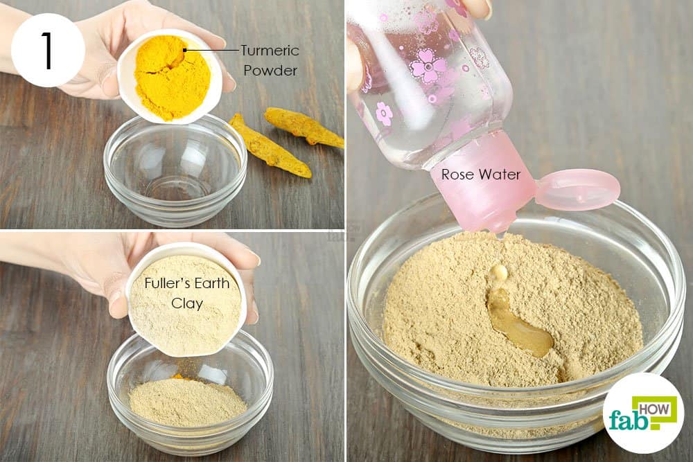 use turmeric for oily skin with rose water