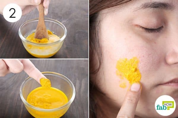 blend and apply to use lemon to get rid of dark spots