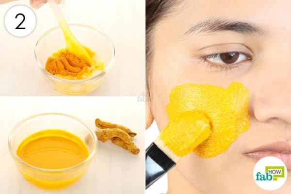 blend properly and apply to use turmeric for skin lightening