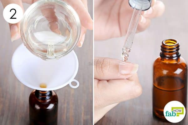 store in a dark bottle to make DIY cuticle oil