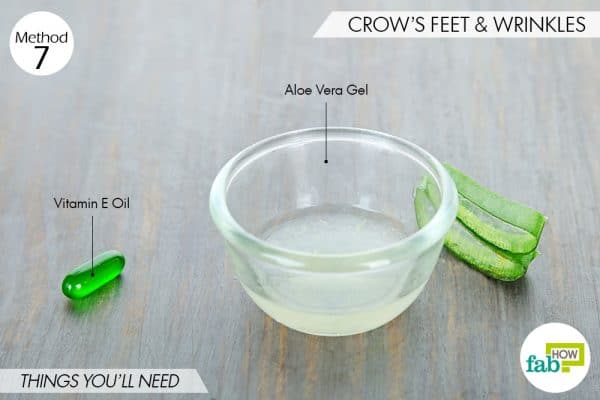 things needed to use aloe vera for beauty-crow's feet and wrinkles