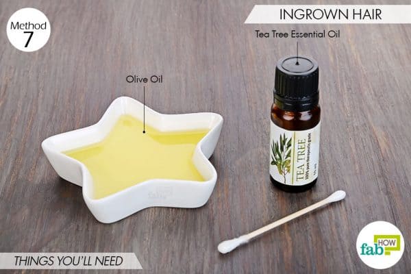 things needed to use tea tree oil for health-ingrown hair