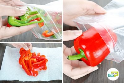 feat how to store bell peppers