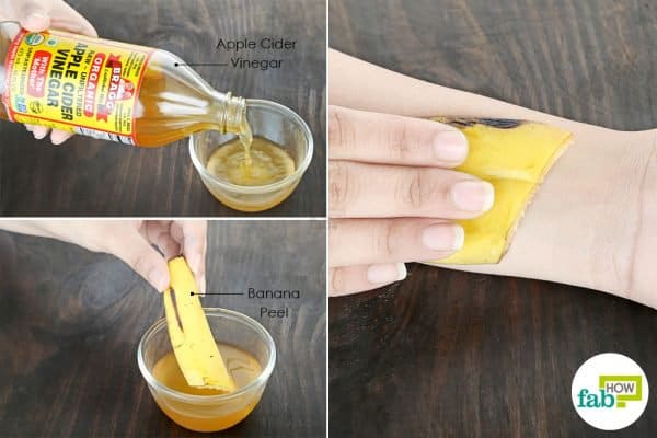soak peel in apple cider vinegar and apply on mole to use banana peel for health and beauty
