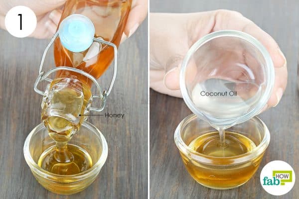 Combine coconut oil and honey for acne