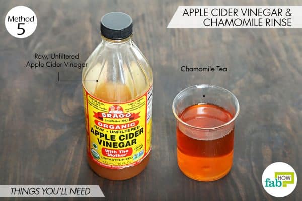 things you'll need to make hair rinse to use acv for dandruff