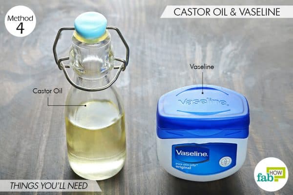 things you'll need to use castor oil for thicker eyebrows and lashes along with vaseline