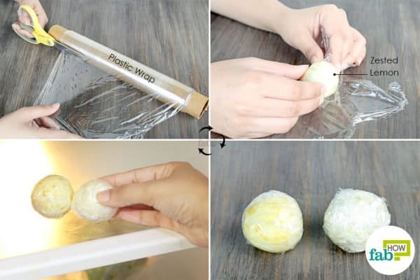 wrap the zested lemons and refrigerate to store lemons